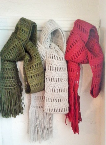 NFC Hand-crocheted Cold-weather Scarves